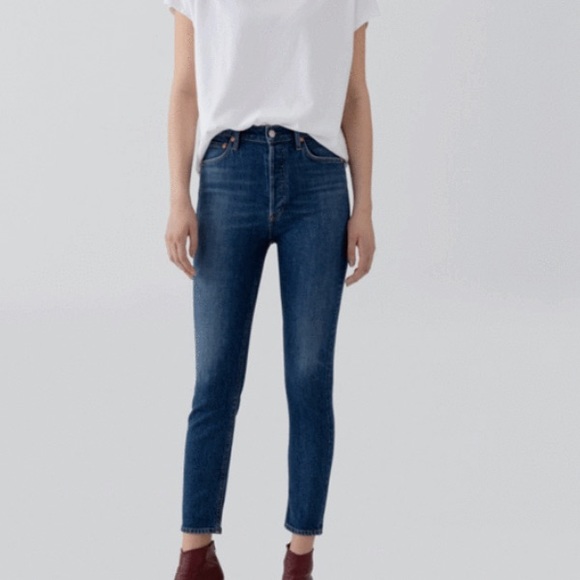 Agolde Denim - NEW Agolde Nico High Rise Slim Fit Jeans Fixation